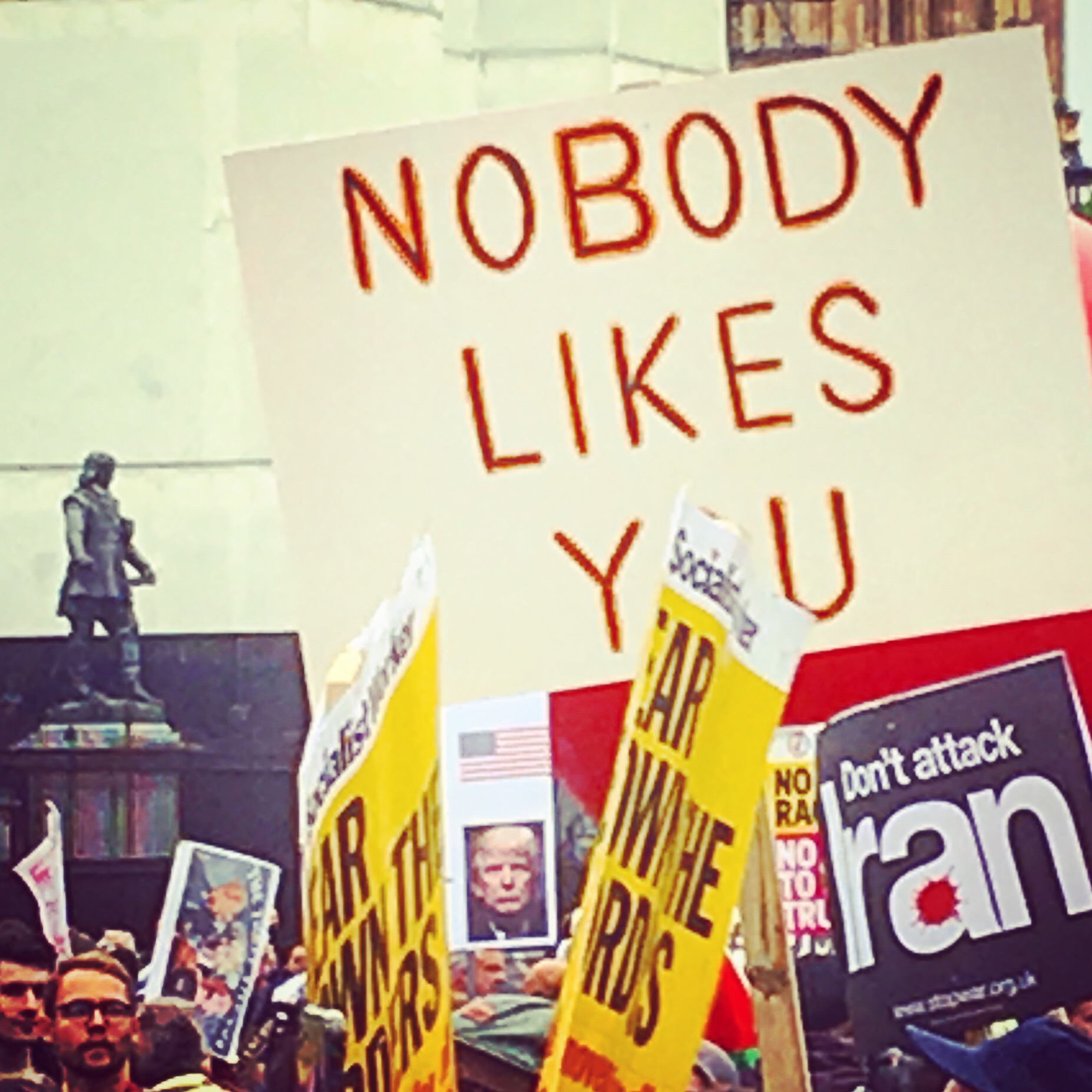 OBSERVATIONS…Anti-Trump protest London, June 2019