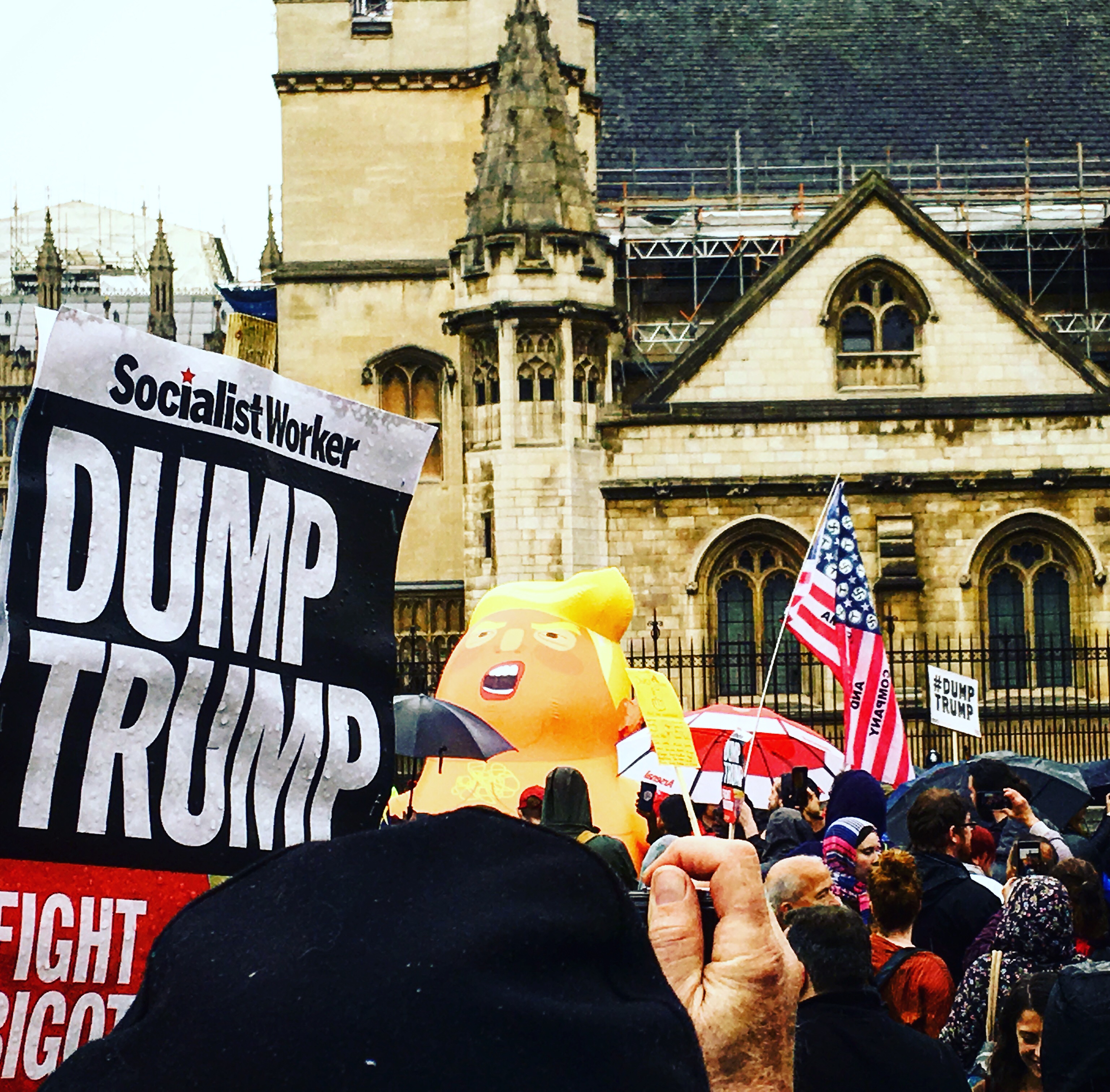 OBSERVATIONS…Anti- Trump protest London, June 2019
